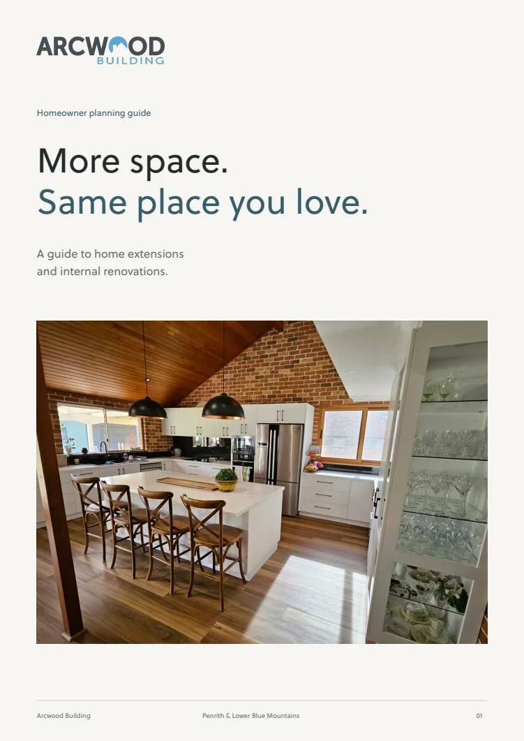 Arcwood homeowner planning guide: More space. Same place you love.
